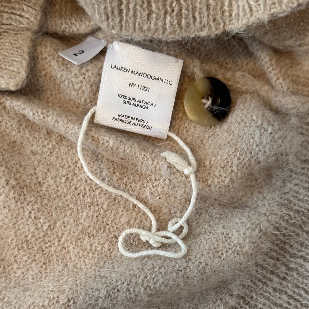 Lauren Manoogian Alpaca V-Neck Sweater - Picture 7 of 8